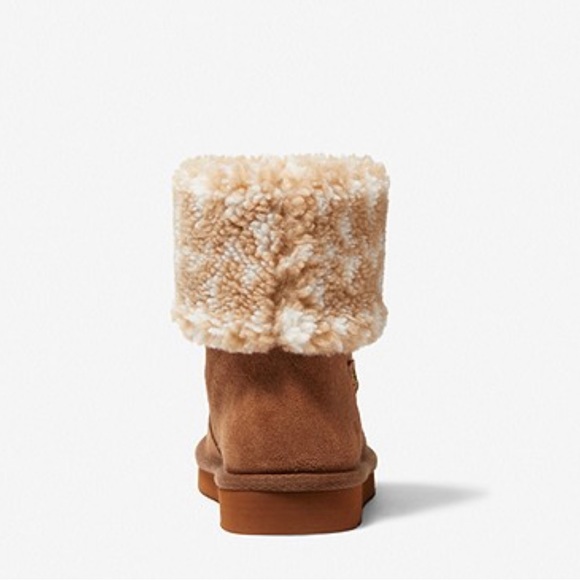 Michael Kors Julia Logo Sherpa and Suede Boots - Picture 3 of 6